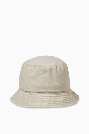 Men - Denim hat - sand-coloured