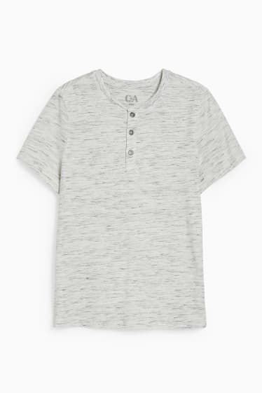 Kinderen: jongens - T-shirt - licht grijs-mix
