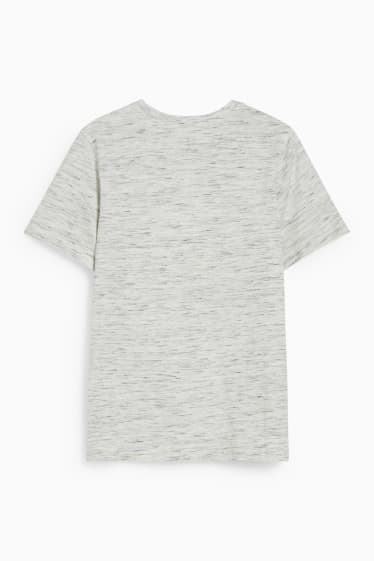 Kinderen: jongens - T-shirt - licht grijs-mix
