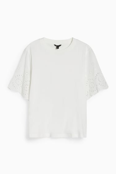 Damen - T-Shirt - weiß