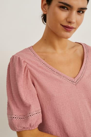 Mujer - Camiseta - rosa oscuro