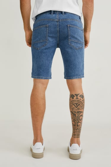 Hommes - Bermuda en jean - LYCRA® - jean bleu