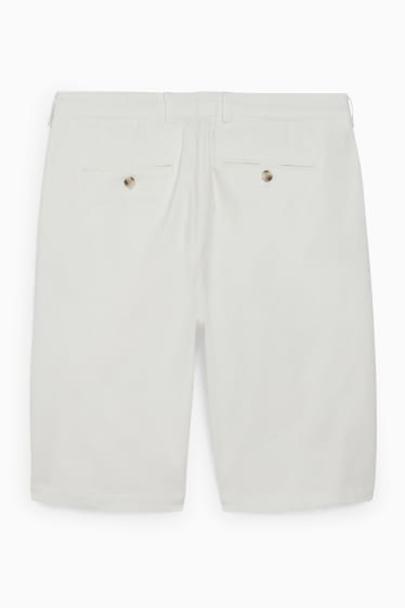 Men - Bermuda shorts - Flex - LYCRA® - cremewhite