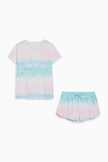 Enfants - Pyjashort - 2 pièces - turquoise clair