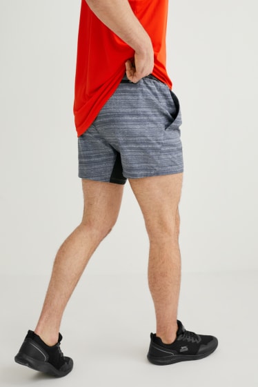 Herren - Funktions-Shorts  - grau-melange