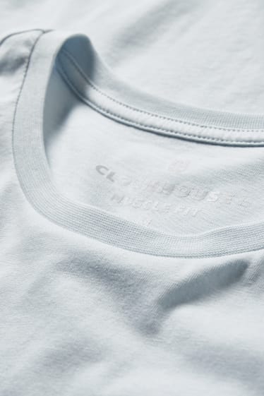 Uomo - CLOCKHOUSE - t-shirt - azzurro