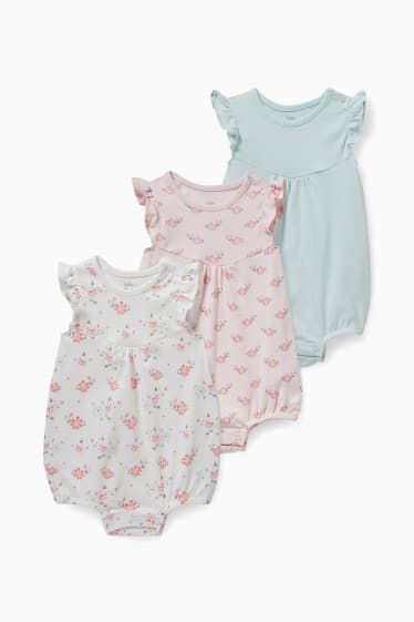 Bébés - Lot de 3 paires - pyjama bébé - rose