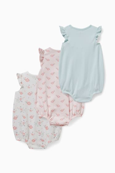 Miminka - Multipack 3 ks - pyžamo pro miminka - růžová