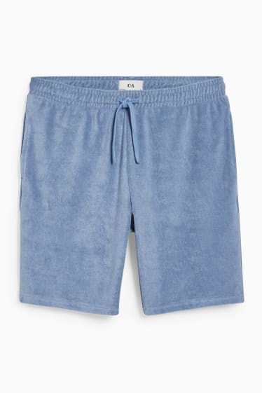 Uomo - Shorts in spugna - blu