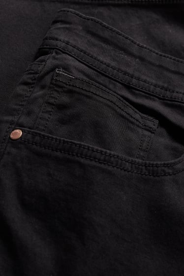 Men - Denim shorts - LYCRA® - black