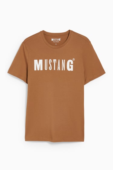 Men - MUSTANG - T-shirt - brown