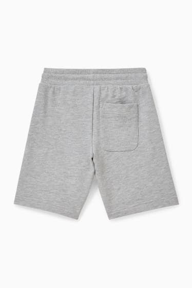 Bambini - Super Mario - shorts in felpa - grigio chiaro melange