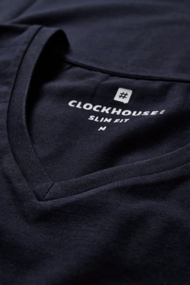Pánské - CLOCKHOUSE - tričko - tmavomodrá