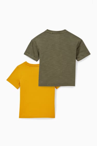 Kinderen - Set van 2 - T-shirt - donkergroen