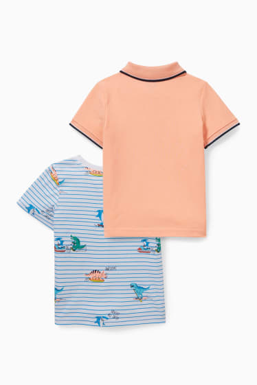 Enfants garçons - Lot de 2 - T-shirt et polo - blanc