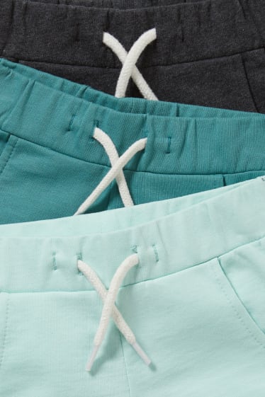 Babies - Multipack of 3 - baby sweat shorts - mint green