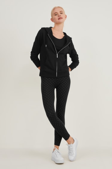 Dames - Set van 2 - basic-legging - zwart