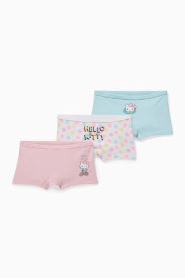 Enfants - Lot de 3 - Hello Kitty - caleçons - rose