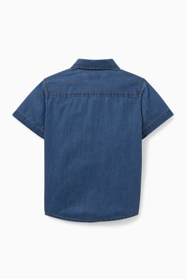 Kinder Buben - Hemd - blau