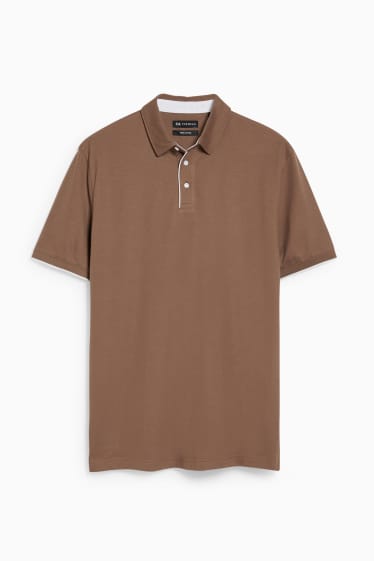 Herren - Poloshirt - espressofarben