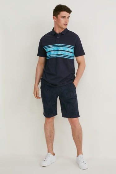 Men - Polo shirt - dark blue