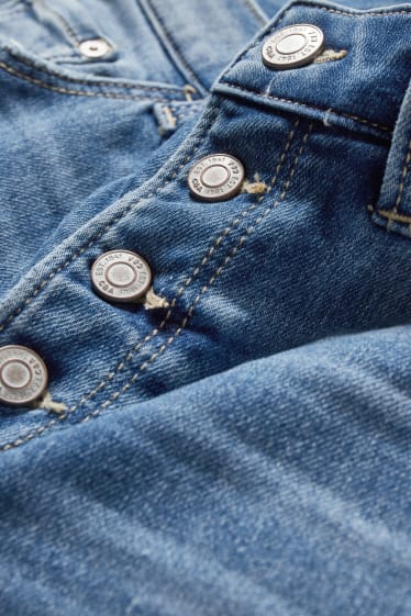 Damen - Skinny Jeans - Mid Waist - Jog Denim - jeansblau
