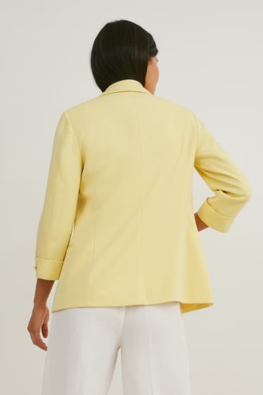 Donna - Blazer business con spalline - giallo chiaro