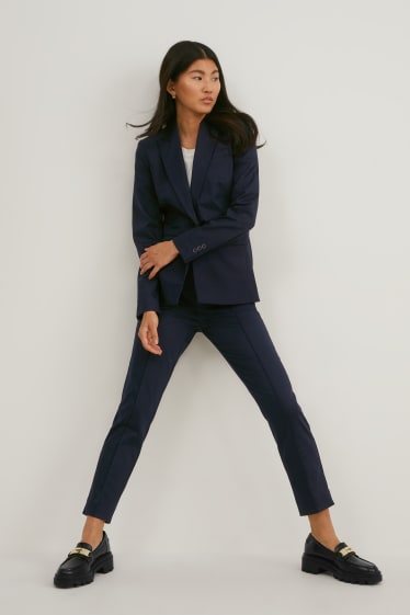 Women - Business blazer with shoulder pads - dark blue