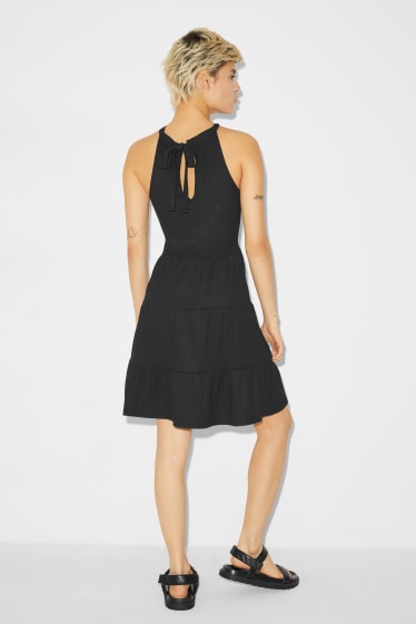 Damen - CLOCKHOUSE - Fit & Flare Kleid - schwarz