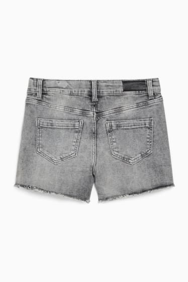 Children - Denim shorts - denim-light gray