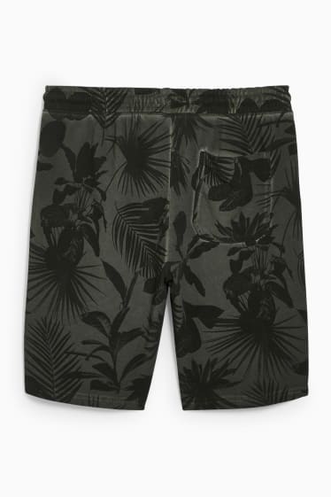 Men - Sweat shorts - dark green