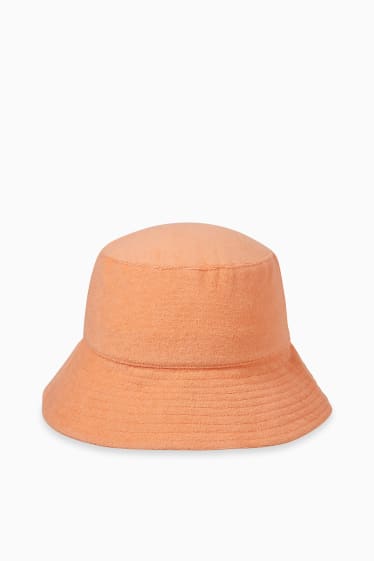 Dámské - Froté klobouk - korálová