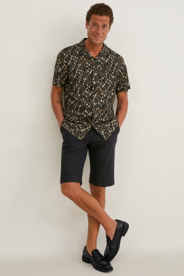 Men - Bermuda shorts - Flex - LYCRA® - black