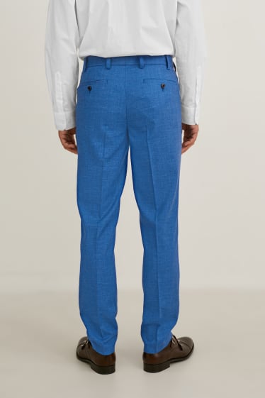 Men - Mix-and-match trousers - regular fit - stretch - LYCRA® - blue-melange