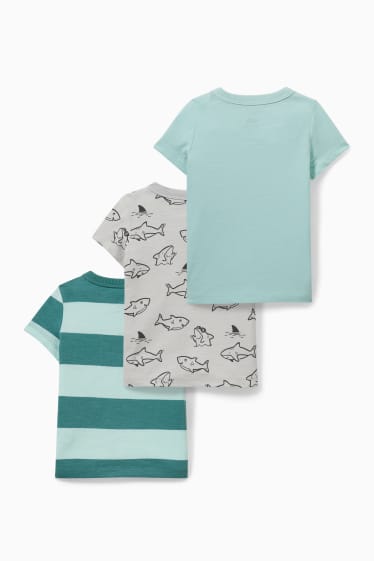 Babies - Multipack of 3 - baby short sleeve T-shirt - mint green