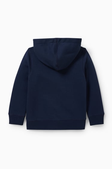 Niños - Sudadera con cremallera y capucha - azul oscuro