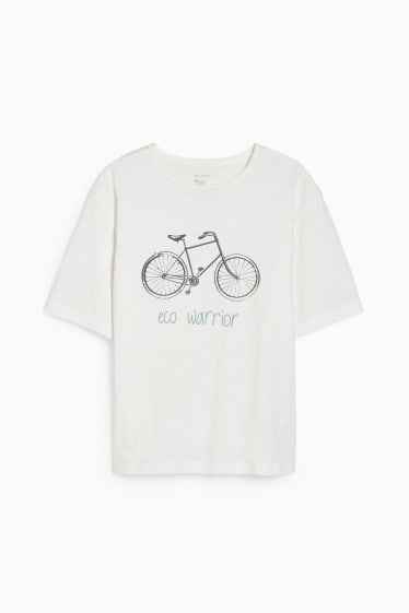 Kinder Jungen - Kurzarmshirt - genderneutral - weiß