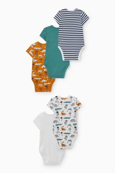 Babies - Multipack of 5 - baby bodysuit - white