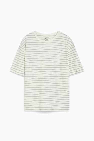 Children Boys - Short sleeve T-shirt - genderneutral - striped - cremewhite