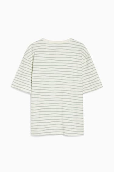 Children Boys - Short sleeve T-shirt - genderneutral - striped - cremewhite