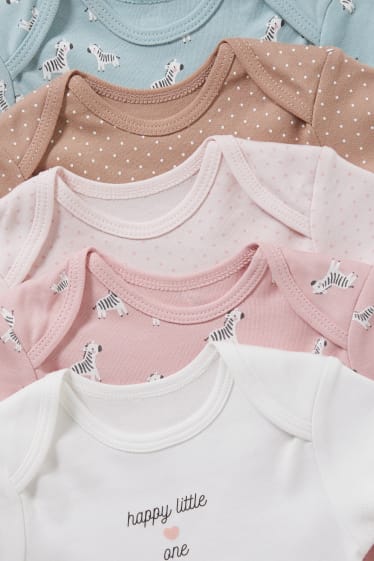 Baby Mädchen - Multipack 5er - Baby-Body - rosa