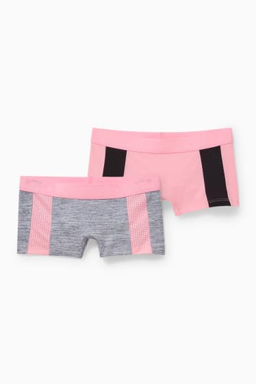 Dětské - Multipack 2 ks - boxerky - neonově růžová