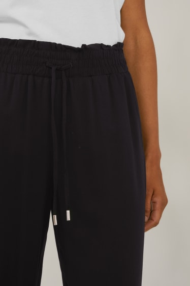 Dona - Pantalons - wide leg - negre