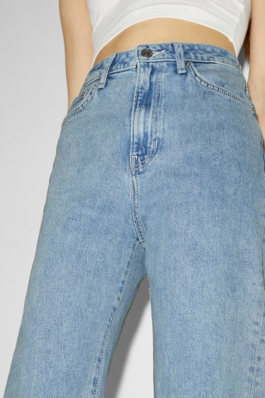 Damen - CLOCKHOUSE - Wide Leg Jeans - High Waist - jeans-hellblau