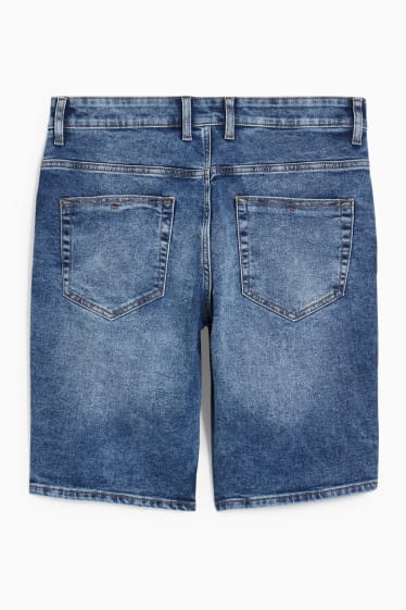 Men - Denim shorts - LYCRA® - denim-blue