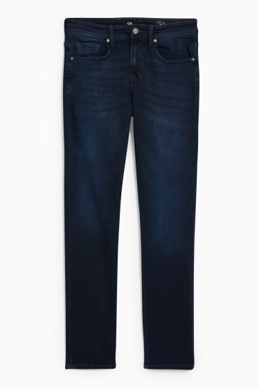 Pánské - Premium slim jeans - džíny - tmavomodré