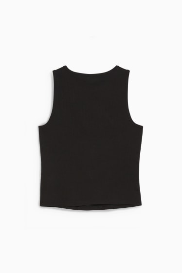 Teens & young adults - CLOCKHOUSE - cropped top  - black