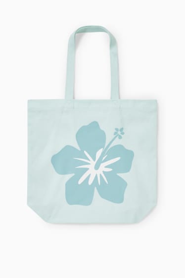 Teens & young adults - CLOCKHOUSE - shopper - floral - mint green