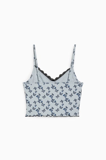 Tieners & jongvolwassenen - CLOCKHOUSE - crop top - lichtblauw