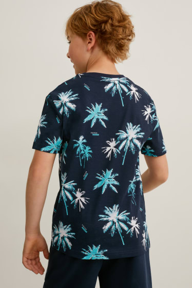 Kinder Jungen - Kurzarmshirt - dunkelblau